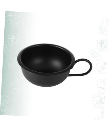 2PCS Black Makeup Mixing Bowl Set - Spa & Shaving Bowl with Handle for Facial Masks & Razor Foam - 9.2cm - Buy Online on GoSupps.com