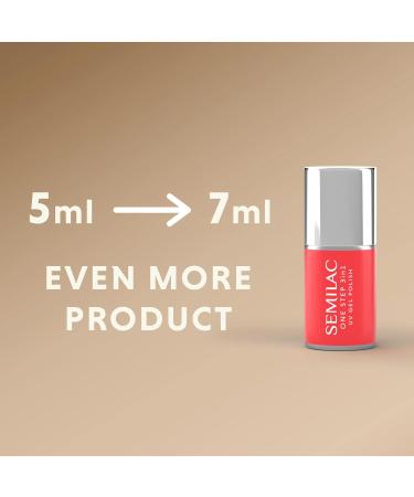 Buy Semilac One Step 3in1 UV Nail Polish S245 Glitter Pink Beige 7ml - Long-Lasting Fast-Drying International Shipping - Buy Online on GoSupps.com