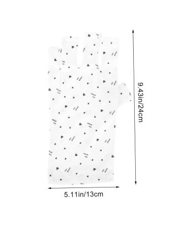 minkissy 8 Pairs Nail Gloves Protection Gloves for Manicures Gel Manicure Uv Gloves Uv Gloves for Gel Manicures Uv Lamp Glove for Gel Nails Pattern Polyester - Buy Online on GoSupps.com