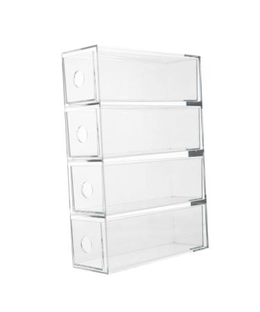 Beavorty 1pc Box Eye Shadow Storage Box Makeup Drawer Lip Gloss Organizer Vanity Drawer Acrylic Cosmetic Storage Case Acrylic Eyeshadow Organizer Vanity Makeup Organizer Makeup Storage Box