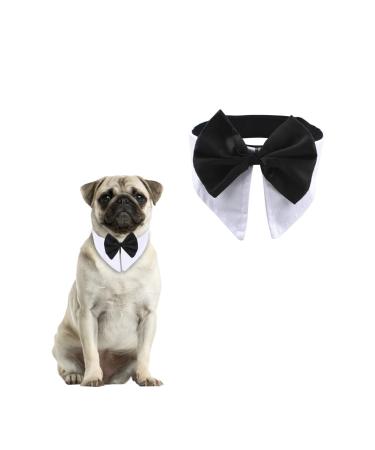 Hacraho formal dog collar with fly 1 piece of fly tuxedo collar pet-smoking-katte collar neck circumference 18.98-20.98 "S medium large dogs