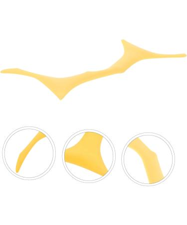 Mipcase Silicone Makeup Stencil Eyebrow Shaper Eyebrow Stencils Makeup Tools Eyebrow Trimming Auxiliary 17.3x5.9cm Yellow - Buy Online on GoSupps.com