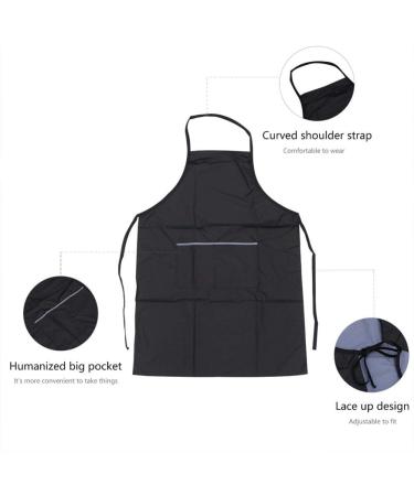 FRCOLOR Hairdressing Apron Set - 2pcs Black Salon Aprons for Hair Stylists, Painting, and Farmhouse Kitchen - Polyester Haircut Smocks for Hair Cutting and Coloring - Buy Online on GoSupps.com