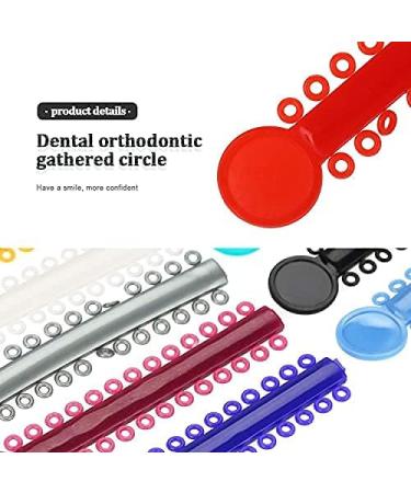QUUPY 1040pcs Multicolor Orthodontic Ligature Ties & O-Rings for Braces | Elastic Bands for Ultimate Comfort - Buy Online on GoSupps.com