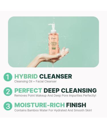 MAKE P:REM Safe Me. Oil to Foam Cleanser, Korean Face Wash, Gentle Transforming Makeup Remover for Sensitive Skin, 6.76 Fl Oz, 200ml - Buy Online on GoSupps.com