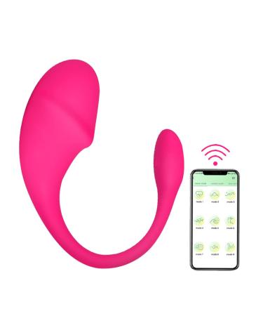 Women Silicone Pelvic Floor Muscle Exerciser Bladder Control Strengthening Trainer Waterproof with APP Remote Control Rechargeable (Rose) Rose Red