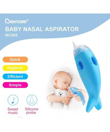 Berrcom Baby Nasal Sucker - Electric Nose Cleaner with 3 Reusable Nozzles for Newborns & Toddlers | International Shipping - Buy Online on GoSupps.com