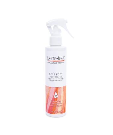 Benefeet Best Foot Forward Peeling Foot Spray - May Help Rejuvenate + Smooth No-Mess Application Gel for Cracked Heels Corns + Calluses Made w/ Shea Butter Apple Cider Vinegar + Tea Tree Oil 6.7 oz (1 Pack) - Buy Online on GoSupps.com