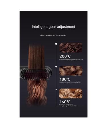 Wireless Hair Straightener Brush - Fast Heating Negative Ions Portable Curler - Pink - Buy Online on GoSupps.com