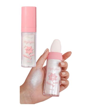 Highlighting and Finishing - Fairy Highlighter Natural Stereo Contour Collarbone Patting Powder Highlighting Makeup (05)