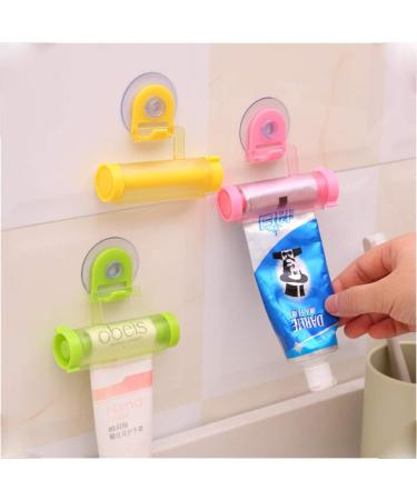 Booluee 3 Pcs Plastic Rolling Toothpaste Dispenser Toothpaste Squeezer Toothpaste Tube Squeezer Sucker Holder Hanger Random Color - Buy Online on GoSupps.com