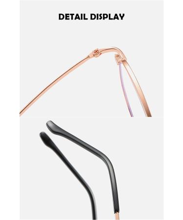 Buy LIPIODOL Blue Light Filter Glasses Retro Round Metal Frame Unisex Prescription-Free Protect Your Eyes from Digital Strain - Buy Online on GoSupps.com