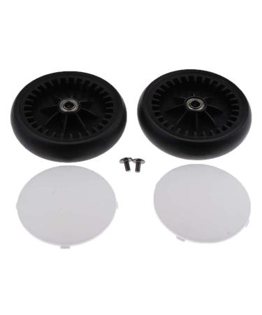 Buggy Wheel Pair - 360-Degree Flexible Stroller Accessories for Yoyo & Vovo - Robust Rubber Front & Back Wheels - Buy Online on GoSupps.com