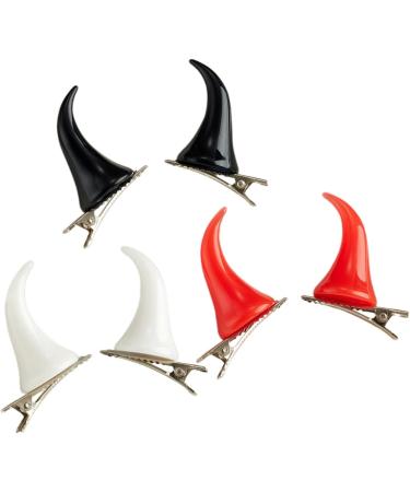 1 Pair Horn Hairpin Hot Girl Gospongy Hairclip Halloween Gospony Tail Braid Hair Clips For Women Hairpins Hairpins For Women Hairpins Daily Hairstyles Cute Devil Horn Pins white - Buy Online on GoSupps.com