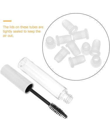 LALAFINA 11PCS Empty Mascara Tube Durable Mascara Tubes Eyelash Brush Tubes Eyelash Cream Bottles for Ladies Women 11x1.5cm White - Buy Online on GoSupps.com