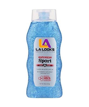 La Looks Gel 10 Extreme Sport Tri-Active Hold (Blue) 20 oz (Pack of 4) 1.25 Pound (Pack of 4)