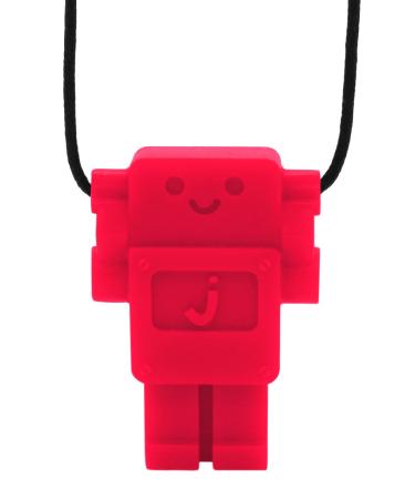 Jellystone Robot Pendant Teether - Scarlet Red by Jellystone