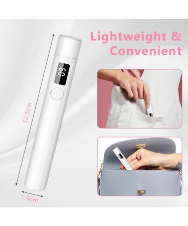 URAQT Handheld UV Nail Lamp - Rechargeable USB Nail Dryer with LED Screen and Timer | Portable Gel Nail Light for Women - Buy Online on GoSupps.com
