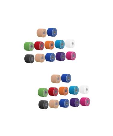 24 Rolls Sports Tape Non Wrap Sports Kinesiology Tapes Hand Wrist Wraps Cohesive Vet Ankle Tape Athletic Muscle Relief Tapes Tape Ankle Strap Fitness Soothing