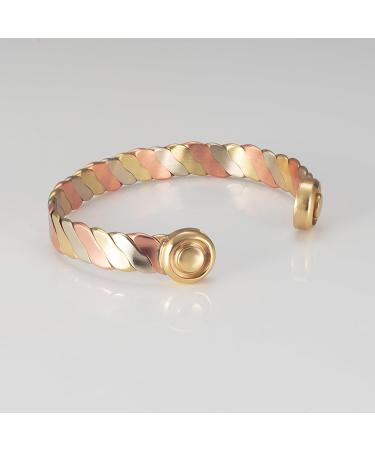 Enermagix Magnetic Copper Bracelets for Men & Women - 99.9% Solid Copper Cuffs with 3523 Gauss Magnets - Buy Online on GoSupps.com