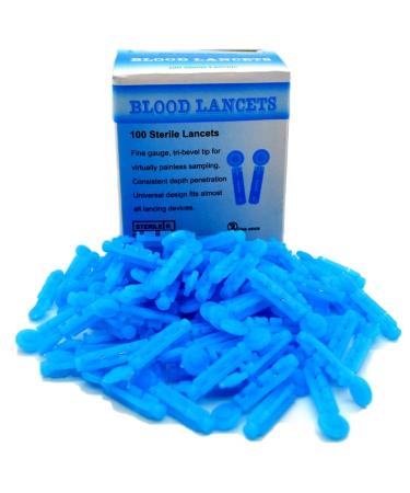 100 x 28G Valuemed Fully Compatible Blood Lancets Fit Most Auto-Lancing Devices Including EasyLife eBwell & On Call (100)