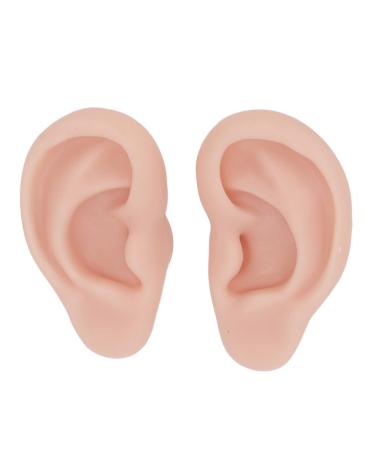 Silicone Ear Model Artificial Ear Model Silicone Human Ear Model Silicone Flexible Ear Model Soft Silicone Ear Model Ear Model (Color : Medium Skin Color)