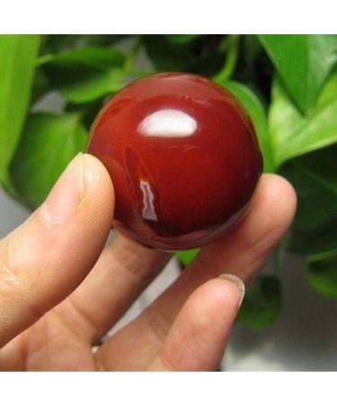 Dixinla Baoding Fitness Ball Natural South Red Agate Fitness Ball Handball Red Agate Fitness Ball Chinese Ball bead through 35mm - Buy Online on GoSupps.com