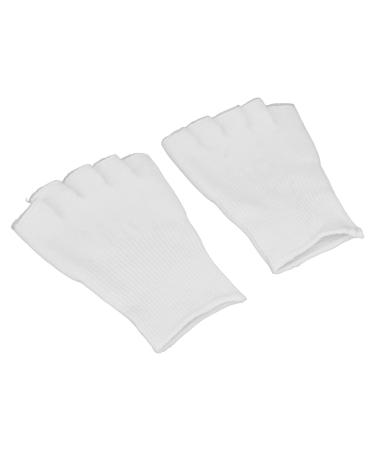 Qukaim Gel Toe Socks Gel Toe Socks Open Forefoot Moisturizing Socks for Dry Skin Repair Gel Forefoot Socks