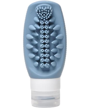 Squeeze Bottle - Small Silicone Toiletry Dispenser Bottle | 2 in 1 Shampoo Conditioner Dispenser Leak Proof Refillable Squeezable Containers for Home Travel Dark Blue - Buy Online on GoSupps.com