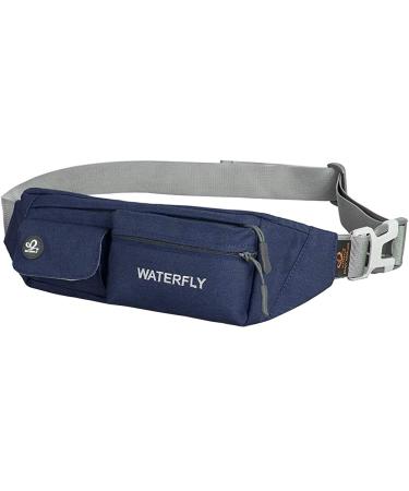 Waterfly fell in women men small: belt pocket hip pocket stylish for sports jogging dog training running running travel travel hip waist bag bum fanny pack dark blue