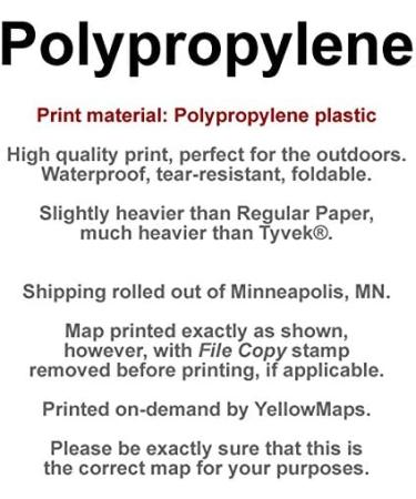 YellowMaps Sedona AZ Topo Map 1:24000 Scale - Historical 1969, Updated 1972 - 26.8 x 22 in Polypropylene - Buy Online on GoSupps.com