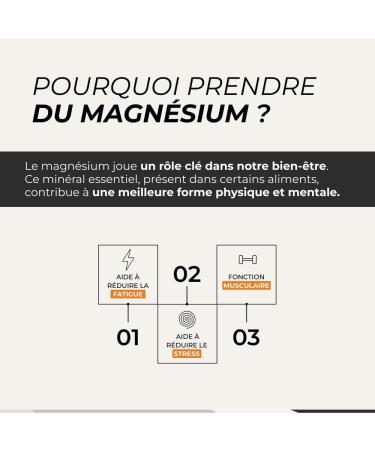 Magnesium Bisglycinate + Vitamin B6 & Taurine - Cuure - Superior to Marine Magnesium in Bioavailability - Digestive Comfort - 60 Days - Fatigue & Stress - Made in France - Buy Online on GoSupps.com