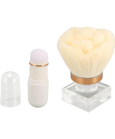 Small Powder Brush Transparent Handle Powder Brush Ergonomic Handle Capsule-shaped Brush Prevents Redness - Buy Online on GoSupps.com