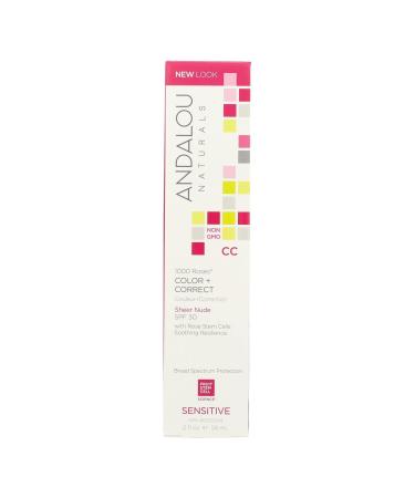 Andalou Naturals Color plus Correct - Sheer SPF 30 - Nude - 2 oz