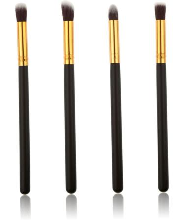 Hemoton 12 Pcs Eye Make-up Brush Kit Eyeshadow Professional Cream Eyeshadow Glitter Makeup Brushes Eyeliner mediumx3pcs Black+goldx3pcs - Buy Online on GoSupps.com