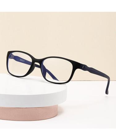 Hubeye 4 Pack Round Reading Glasses - Ultralight TR90 Black Frame Anti-Blue Light 3.0 Diopters for Men & Women - Buy Online on GoSupps.com