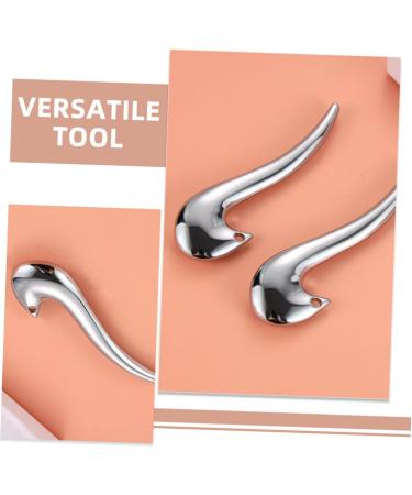 Beavorty Metal Acupuncture Stick Tool Eye Massager Facial Massager Acupoint Massager Eye and Nose Massager Eye Roller Massager for Eye Scraper Zinc Alloy Eyes 10.00X3.20X3.00CM Silver - Buy Online on GoSupps.com