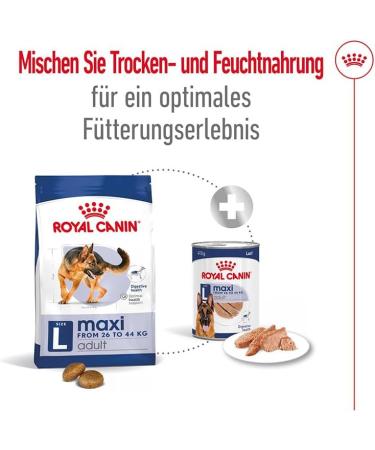 Royal Canin Maxi Adult Wet Dog Food In Loaf Cans 12 x 410g - Buy Online on GoSupps.com