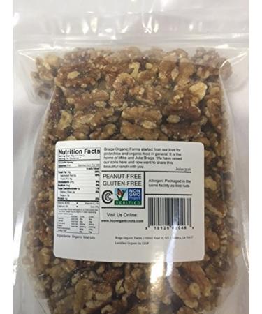 Braga Organic Farms Organic Walnuts - 2 lb | Premium Quality Nuts - Buy Online on GoSupps.com