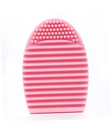 Cosmetic Brush Cleaning Mat Brush Cleaning Pads Cleaning Tools Makeup Brush Cleaner Tool Lipstick Organizer Silicone Makeup Brush Cleaner Pad Brush Cleaner Egg Washboard Cup Travel