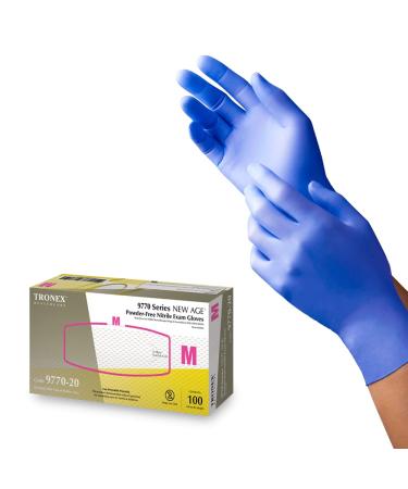 TRONEX 9770 Chemo-Rated Allergy Free Nitrile Exam Glove Accelerator-free Hypoallergenic Nitrile Gloves Large (Pack of 100)
