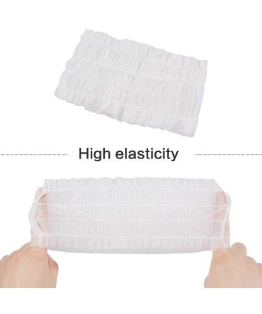 Greenour 100 Count Disposable Headbands for Facials Spa - Soft Non-woven Individually Wrapped - White - Buy Online on GoSupps.com