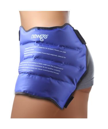 NEWGO Hip Ice Pack Wrap After Surgery Ice Pack for Hip Bursitis Pain Relief Reusable Hip Cold Pack Wrap Hip Ice Wrap for Hip Inflammation Swelling Sciatica Pain Relief-Blue