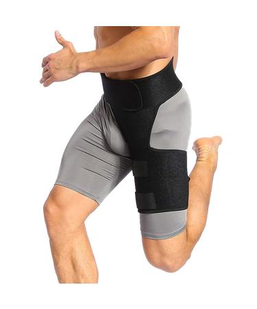 Milltrip Groin Braces for Pulled Groin & Thigh Compression - Support Sleeve for Hamstring Sprains & Sciatica Pain | Men & Women - Buy Online on GoSupps.com