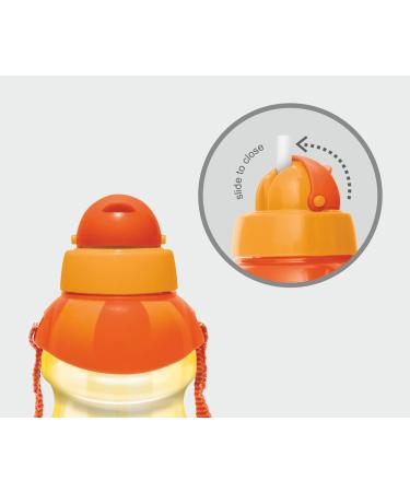 4-Pack Kids Water Bottles 13oz - Spill Proof Straw Sippy Cups with Flip Top Lid - Bulk Reusable & BPA-Free - Ideal for School, Trips, Daycares - Cute Toddler Design - Multi-color - Buy Online on GoSupps.com