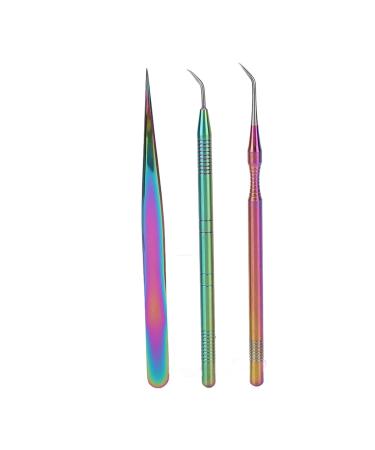 Natudeco Eyelash Extension Tweezers Set | Professional Eyelash Extension Kit & Hair Removal Tweezers | Essential Eyelash Accessories for Perfect Application - Buy Online on GoSupps.com