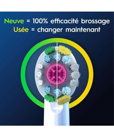 Oral-B Pro 3D White Electric Toothbrush Heads - 8 Pack | X-Shaped Bristles & Polishing Cup for Whitening & Stain Removal - Buy Online on GoSupps.com