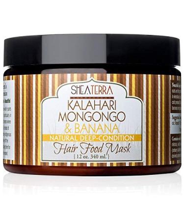 Shea Terra Hair Masque Deep Conditioning Mongongo & Banana -12 Ounce