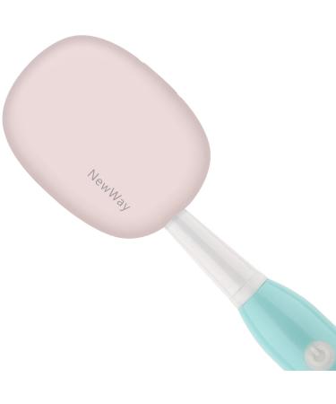 NewWay Mini Toothbrush Cover Rechargeable Travel Toothbrush Case with Holder for Houshold and Traving or Business Trip Pink