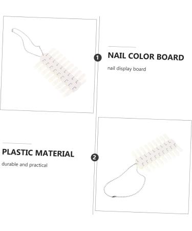  Didiseaon Didiseaon 6 Sheets Portable Waltz Nail Display Tips Double-Sided Nail Art Display Chart - Buy Online on GoSupps.com
